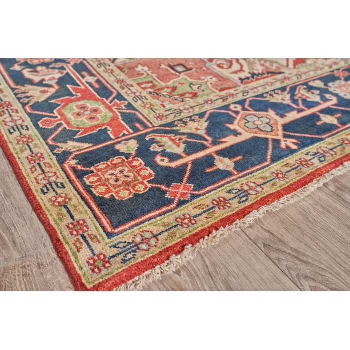 Exquisite Rugs Antique Weave Serapi Red/Blue 70539X12 9ft.X12ft. Rect. Rug