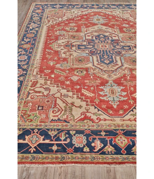 Exquisite Rugs Antique Weave Serapi Red/Blue 70539X12 9ft.X12ft. Rect. Rug