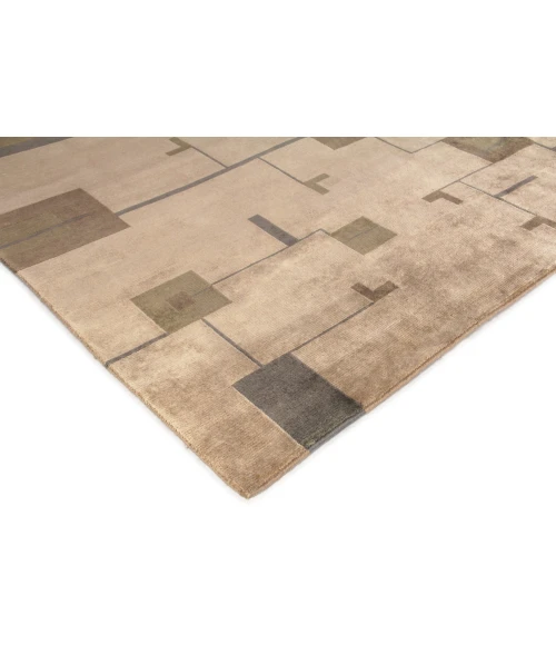 Exquisite Rugs Contemporary Light Green/Gold 70669X12 9ft.X12ft. Rect. Rug