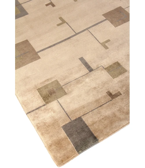 Exquisite Rugs Contemporary Light Green/Gold 70669X12 9ft.X12ft. Rect. Rug