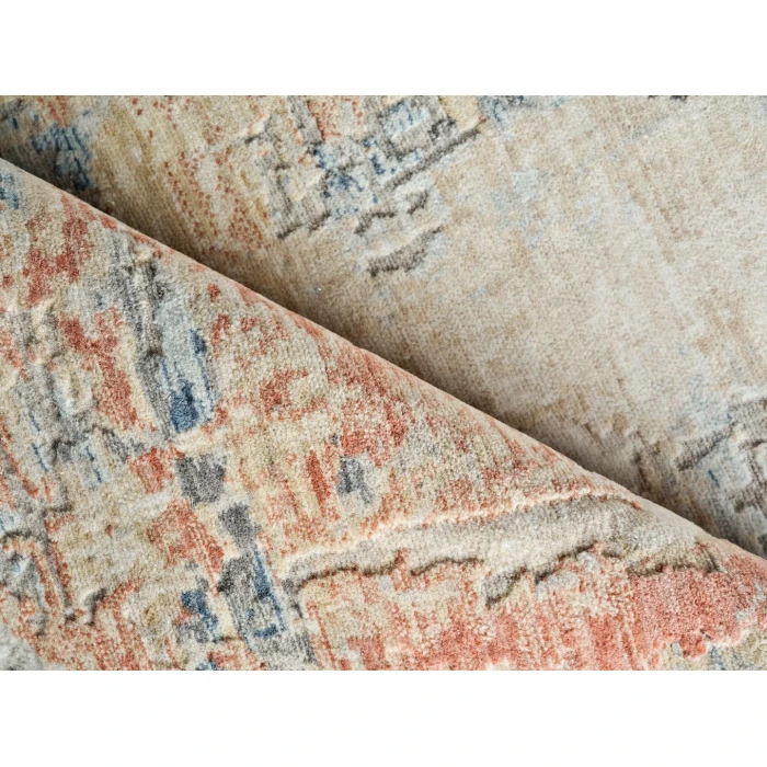 Exquisite Rugs Infinity Ivory/Blue/Terracotta 71329X12 9ft.X12ft. Rect. Rug