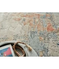 Exquisite Rugs Infinity Ivory/Blue/Terracotta 71329X12 9ft.X12ft. Rect. Rug