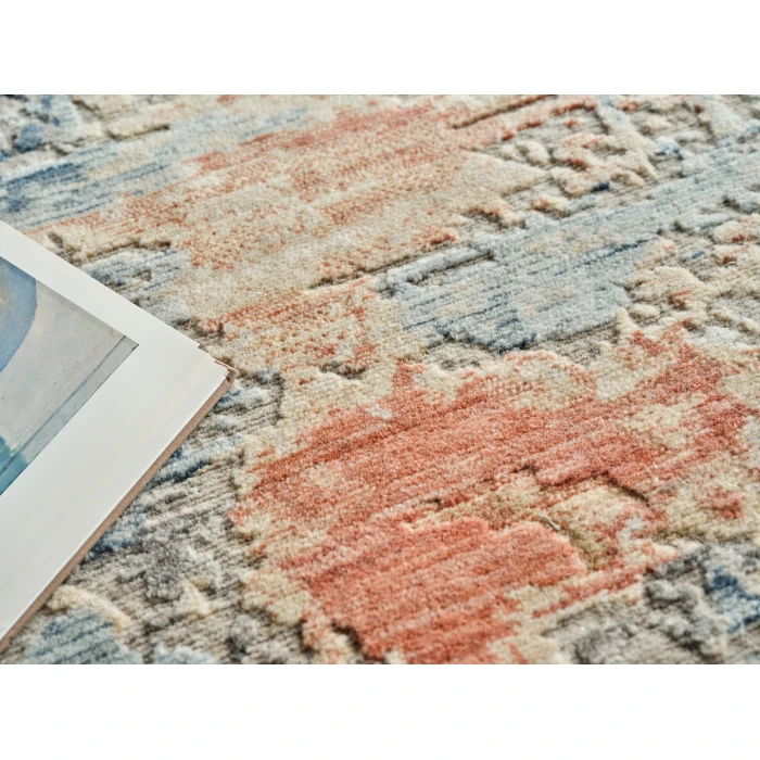 Exquisite Rugs Infinity Ivory/Blue/Terracotta 71329X12 9ft.X12ft. Rect. Rug