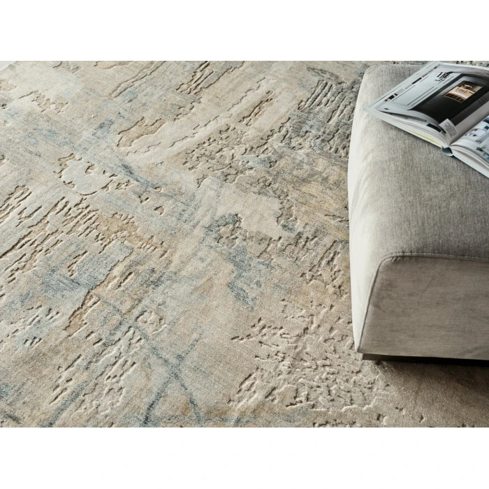Exquisite Rugs Infinity Ivory/Blue/Terracotta 71344X6 4ft.X6ft. Rect. Rug