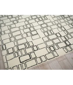 Exquisite Rugs Soho Ivory/Black 71351X16 1ft.X1ft.6in. Rect. Rug