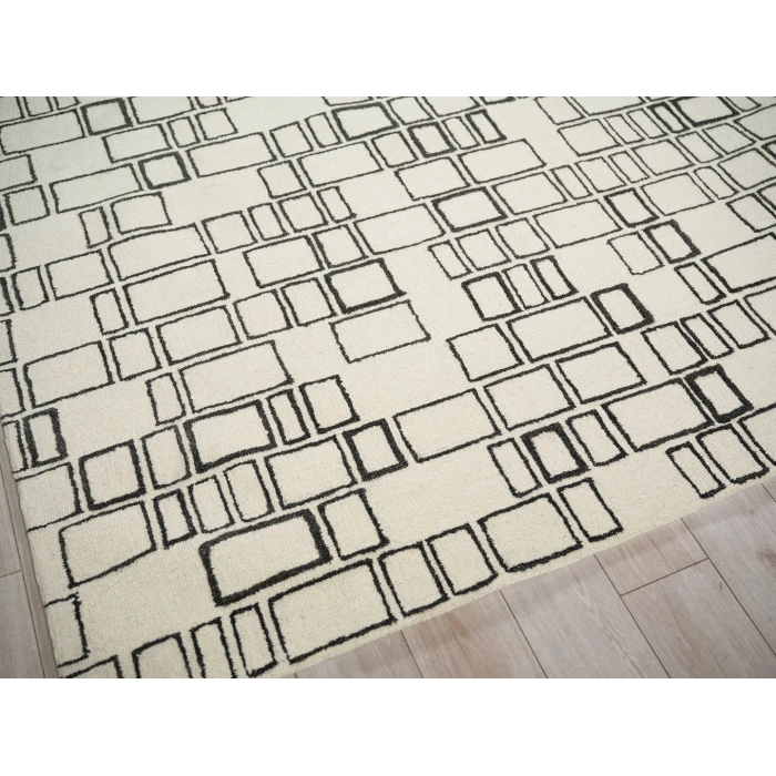 Exquisite Rugs Soho Ivory/Black 713512X15 12ft.X15ft. Rect. Rug