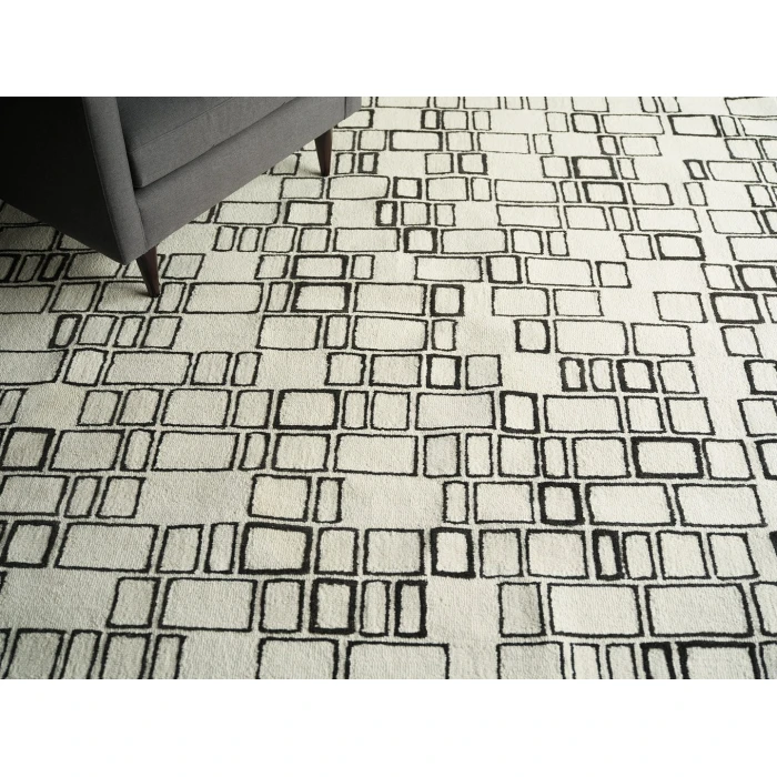 Exquisite Rugs Soho Ivory/Black 713512X15 12ft.X15ft. Rect. Rug