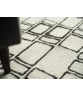 Exquisite Rugs Soho Ivory/Black 71351X16 1ft.X1ft.6in. Rect. Rug