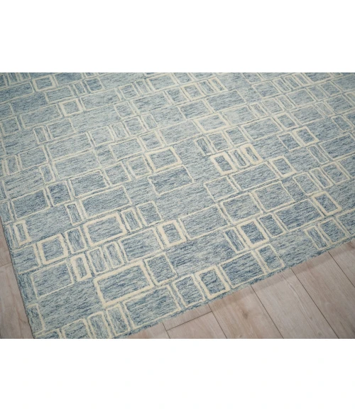 Exquisite Rugs Soho Blue/Ivory 71379X12 9ft.X12ft. Rect. Rug