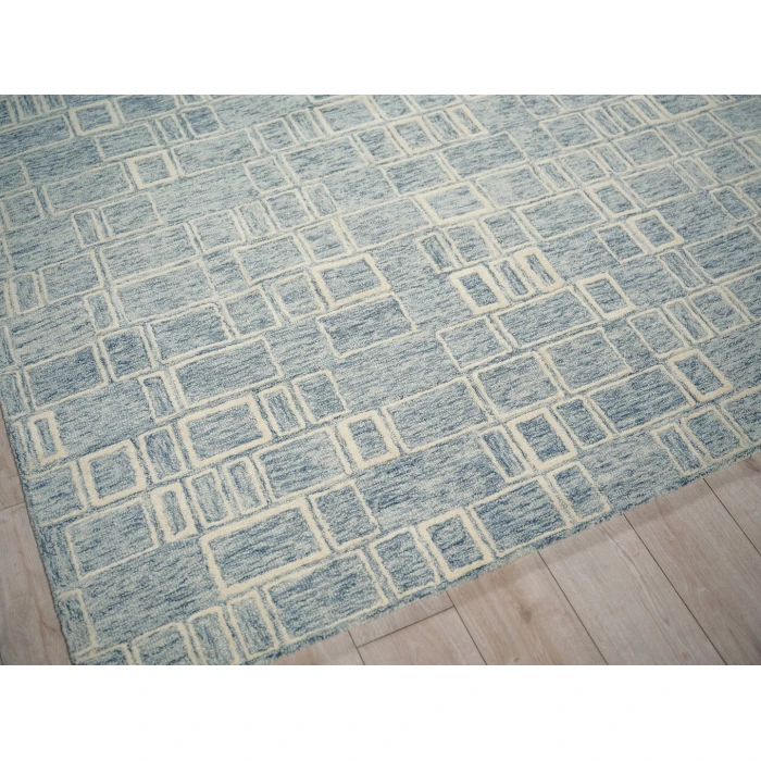 Exquisite Rugs Soho Blue/Ivory 71374X6 4ft.X6ft. Rect. Rug