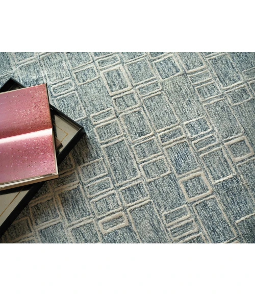 Exquisite Rugs Soho Blue/Ivory 71379X12 9ft.X12ft. Rect. Rug