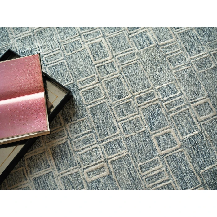 Exquisite Rugs Soho Blue/Ivory 71374X6 4ft.X6ft. Rect. Rug