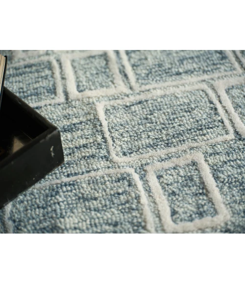 Exquisite Rugs Soho Blue/Ivory 71379X12 9ft.X12ft. Rect. Rug