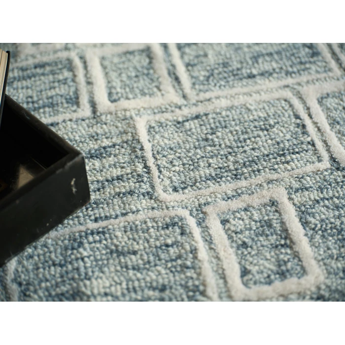 Exquisite Rugs Soho Blue/Ivory 71374X6 4ft.X6ft. Rect. Rug