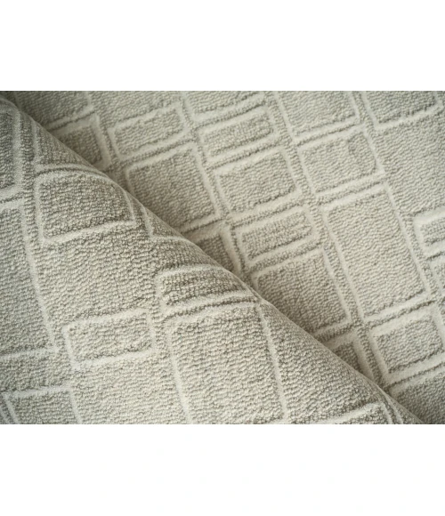Exquisite Rugs Soho Silver/Ivory 71401X16 1ft.X1ft.6in. Rect. Rug