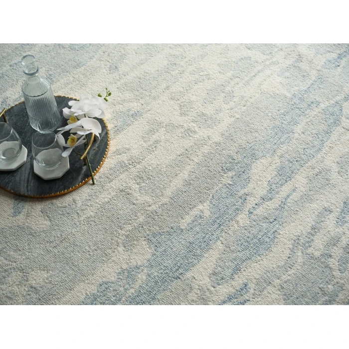 Exquisite Rugs Cortero Light Blue/Ivory 71571X16 1ft.X1ft.6in. Rect. Rug