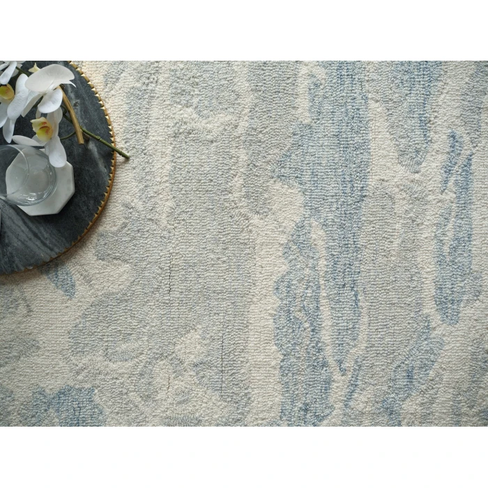 Exquisite Rugs Cortero Light Blue/Ivory 71571X16 1ft.X1ft.6in. Rect. Rug