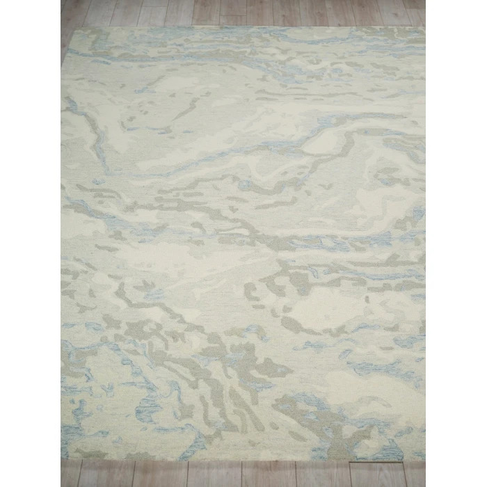 Exquisite Rugs Cortero Light Blue/Ivory 71621X16 1ft.X1ft.6in. Rect. Rug