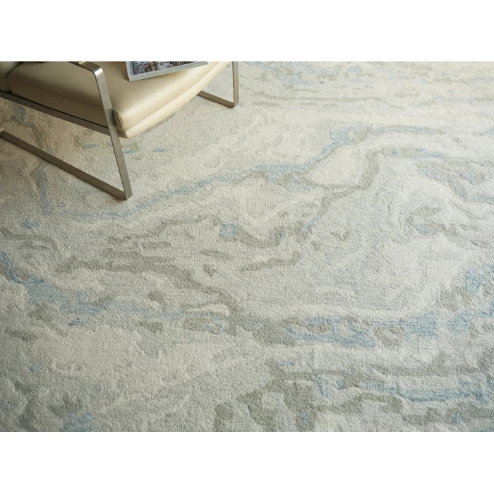 Exquisite Rugs Cortero Light Blue/Ivory 71621X16 1ft.X1ft.6in. Rect. Rug