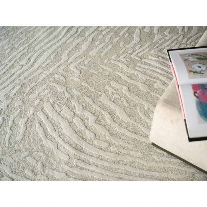 Exquisite Rugs Entro Silver/Ivory 718112X15 12ft.X15ft. Rect. Rug