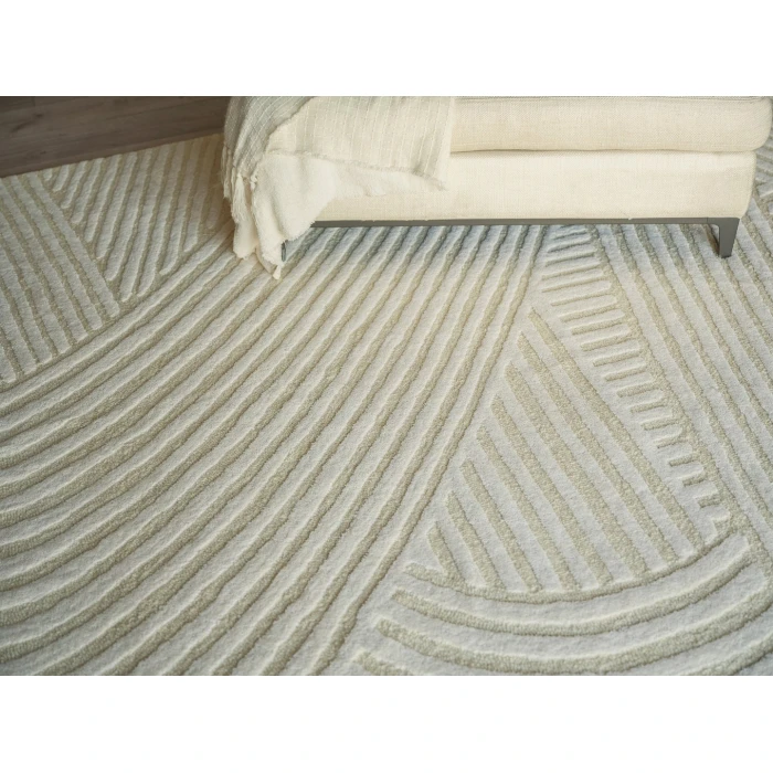 Exquisite Rugs Entro Cream/Ivory 71821X16 1ft.X1ft.6in. Rect. Rug