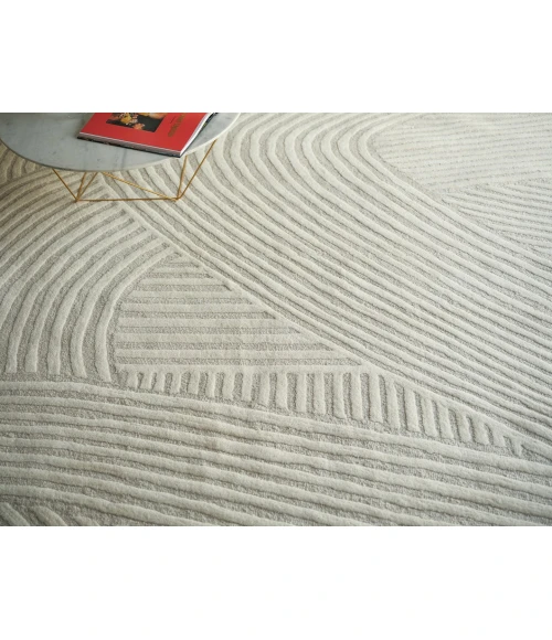 Exquisite Rugs Entro Silver/Ivory 71844X6 4ft.X6ft. Rect. Rug