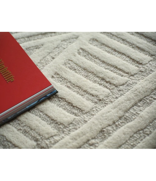 Exquisite Rugs Entro Silver/Ivory 71844X6 4ft.X6ft. Rect. Rug