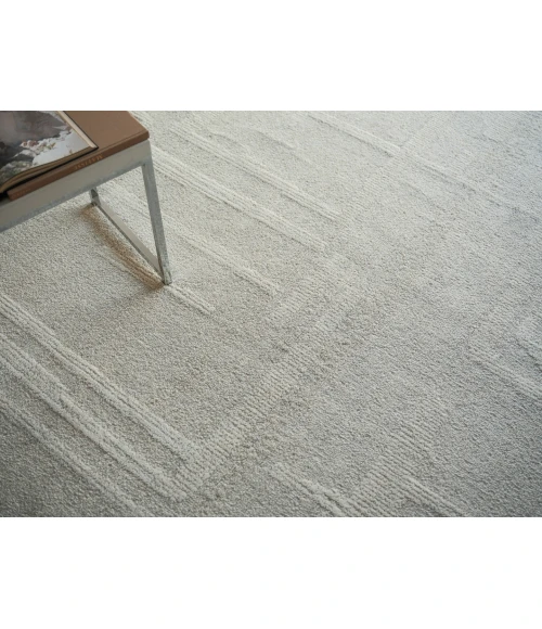 Exquisite Rugs Breckenridge Silver/Ivory 72061X16 1ft.X1ft.6in. Rect. Rug