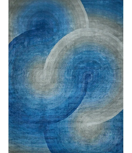 Exquisite Rugs Mitomo Gray/Blue 72716X9 6ft.X9ft. Rect. Rug