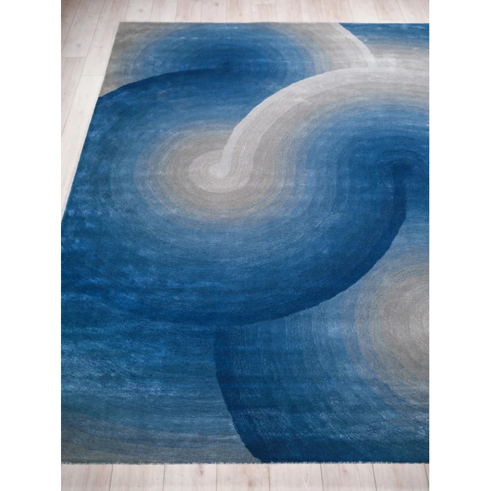 Exquisite Rugs Mitomo Gray/Blue 72719X12 9ft.X12ft. Rect. Rug