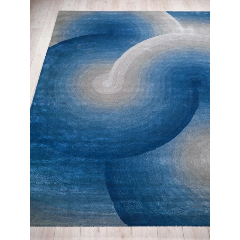 Exquisite Rugs Mitomo Gray/Blue 72719X12 9ft.X12ft. Rect. Rug