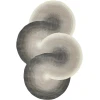 Exquisite Rugs Mitomo Charcoal/Ivory 72725X7 SHAPE 5ft.X7ft. SHAPE Novelty Rug