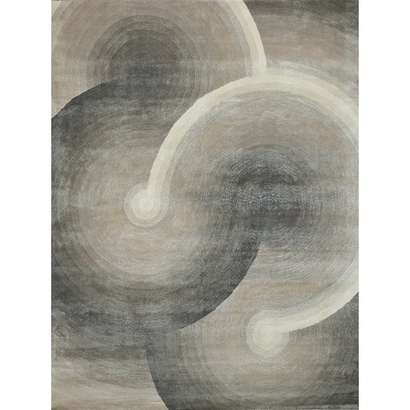 Exquisite Rugs Mitomo Charcoal/Ivory 72728X10 8ft.X10ft. Rect. Rug