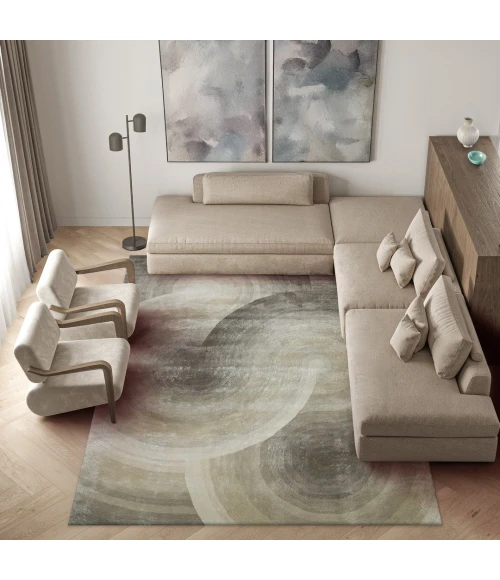 Exquisite Rugs Mitomo Taupe 72748X10 8ft.X10ft. Rect. Rug