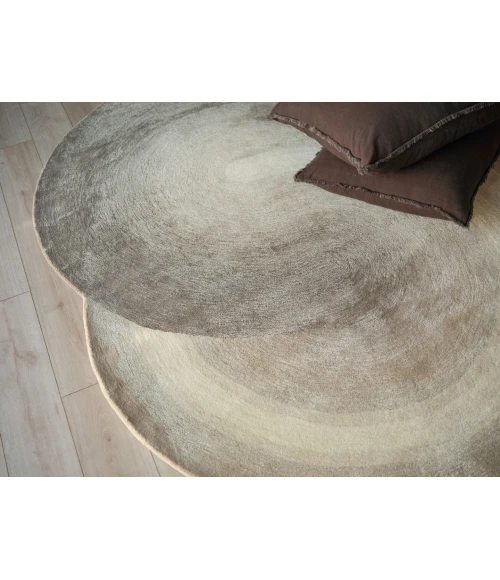 Exquisite Rugs Mitomo Charcoal/Ivory 72785X7 SHAPE 5ft.X7ft. SHAPE Novelty Rug