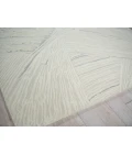 Exquisite Rugs Entro Silver/Ivory 73181X16 1ft.X1ft.6in. Rect. Rug
