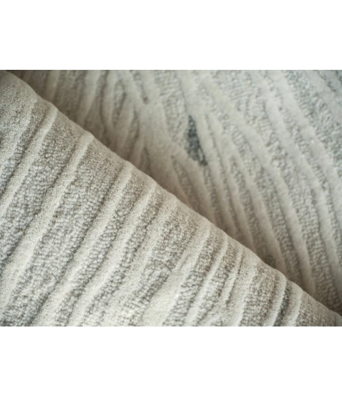 Exquisite Rugs Entro Silver/Ivory 73181X16 1ft.X1ft.6in. Rect. Rug