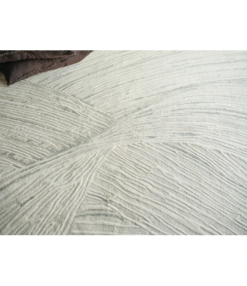 Exquisite Rugs Entro Silver/Ivory 73181X16 1ft.X1ft.6in. Rect. Rug