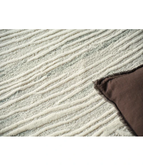 Exquisite Rugs Entro Silver/Ivory 73181X16 1ft.X1ft.6in. Rect. Rug