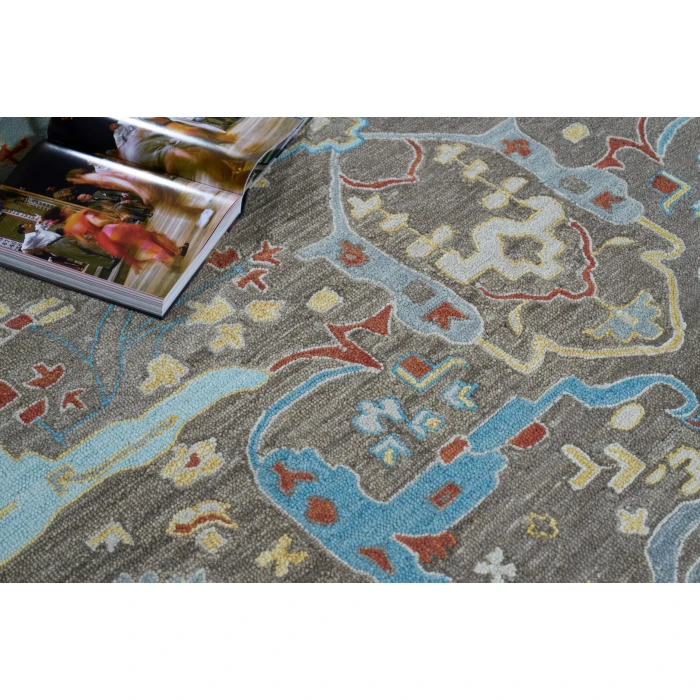 Exquisite Rugs Hamilton Taupe/Multi 73348X10 8ft.X10ft. Rect. Rug