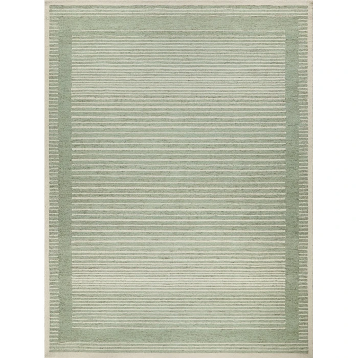 Exquisite Rugs Dusseldorf Sage Green/Ivory 73436X9 6ft.X9ft. Rect. Rug