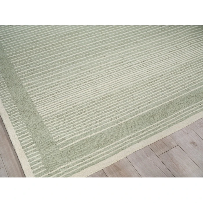 Exquisite Rugs Dusseldorf Sage Green/Ivory 73436X9 6ft.X9ft. Rect. Rug