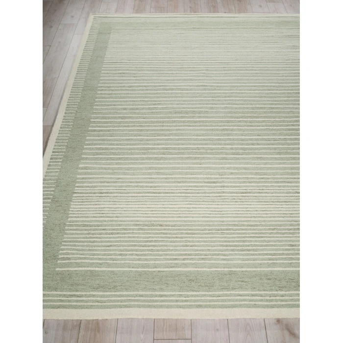 Exquisite Rugs Dusseldorf Sage Green/Ivory 73436X9 6ft.X9ft. Rect. Rug