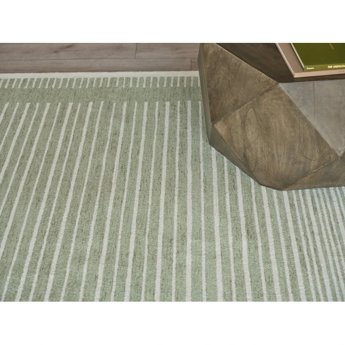 Exquisite Rugs Dusseldorf Sage Green/Ivory 73436X9 6ft.X9ft. Rect. Rug
