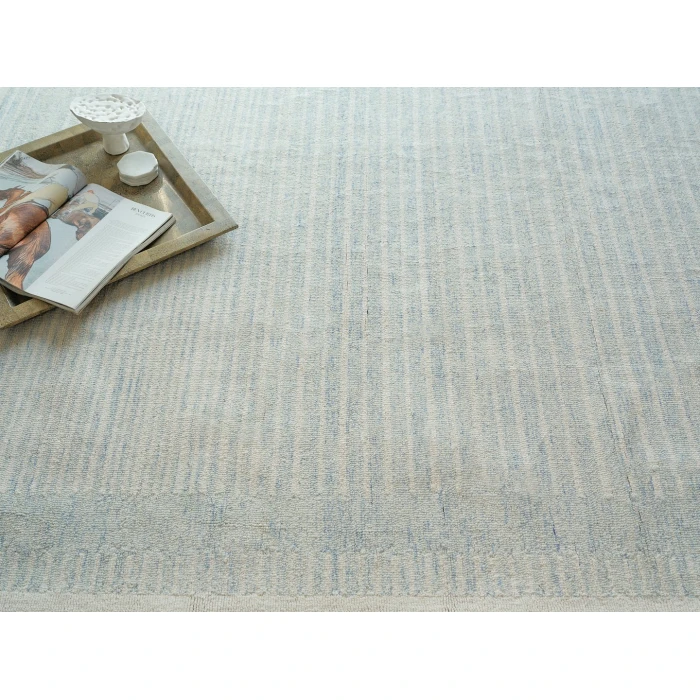 Exquisite Rugs Dusseldorf Blue/Ivory 73446X9 6ft.X9ft. Rect. Rug