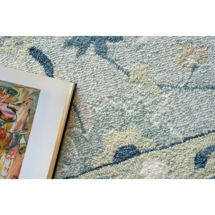 Exquisite Rugs Elegance Light Blue/Ivory/Navy 735312X15 12ft.X15ft. Rect. Rug