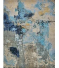 Exquisite Rugs Picasso Blue/Silver/Black 73608X10 8ft.X10ft. Rect. Rug