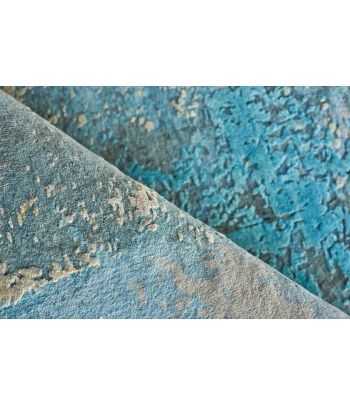 Exquisite Rugs Picasso Blue/Silver/Black 73608X10 8ft.X10ft. Rect. Rug