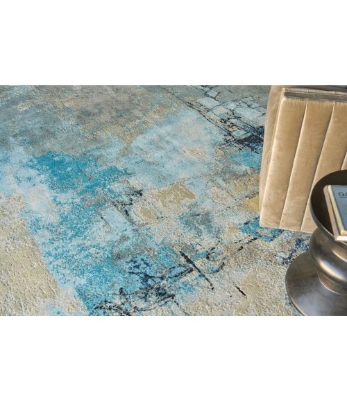 Exquisite Rugs Picasso Blue/Silver/Black 73608X10 8ft.X10ft. Rect. Rug