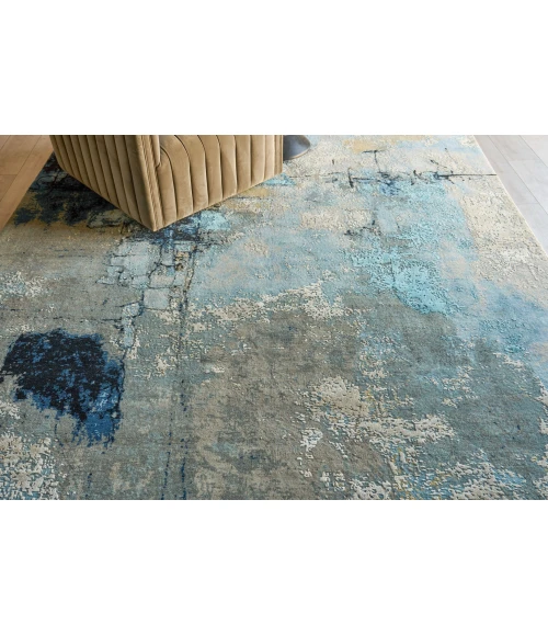 Exquisite Rugs Picasso Blue/Silver/Black 73608X10 8ft.X10ft. Rect. Rug